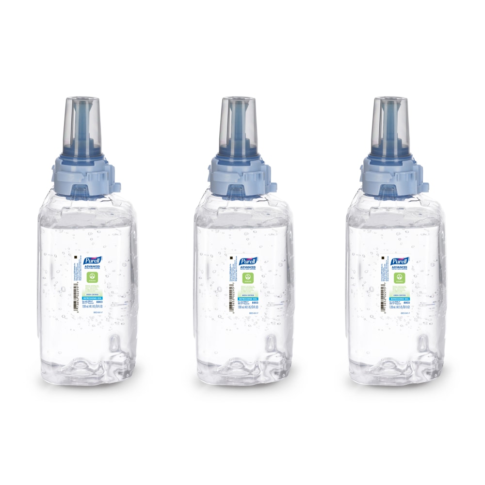 Purell ADX Advanced Green Certified Gel Instant Hand Sanitizer, 1200 mL Refill, Case Of 3 MPN:880303CT