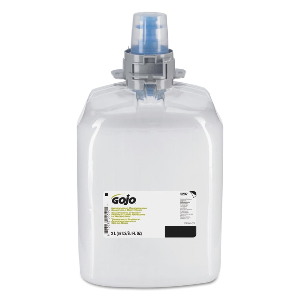 GOJO Invigorating 3-In-1 Shampoo And Body Wash, Citrus Spice, 67.6 Oz, Pack Of 2 MPN:5292-02