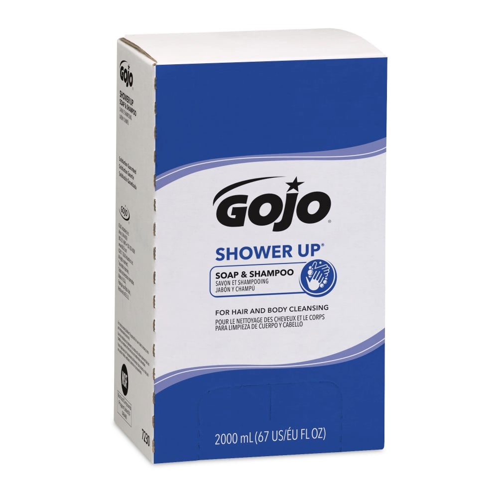 GOJO SHOWER UP Soap & Shampoo, 67.6oz (2, 000 mL), Case Of 4 MPN:7230-04