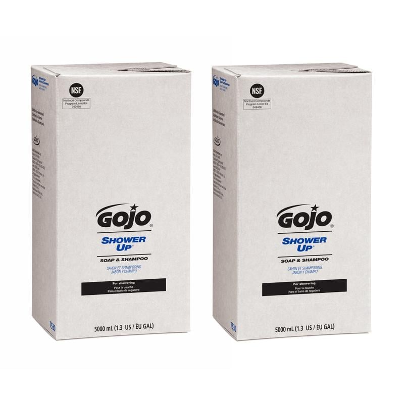 GOJO SHOWER UP Clean Scent Soap And Shampoo Refills, 16.91 Oz, Pack Of 2 Refills MPN:7530-02