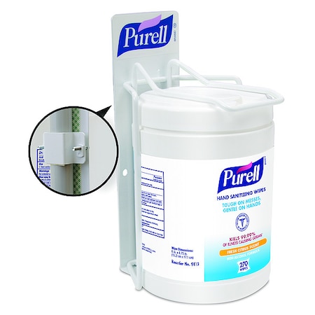 Hand Sanitizing Wipes Pole Clamp for Single Wipes Bracket MPN:9001-CP1