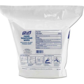 PURELL® Hand Sanitizing Wipes 6x8 Fresh Citrus Scent White 1200/Refill Pouch 2 Refills/CT 9118-02