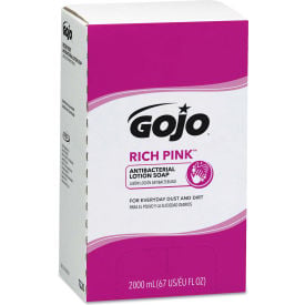 GOJO® GOJ7220 RICH PINK Antibacterial Lotion Soap Refill2000 mLPink4/Carton 7220-04