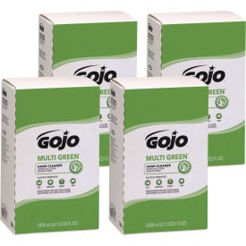 GOJO® MULTI GREEN Hand Cleaner Refill for PRO TDX Push Style Dispenser 2000 mL Pack of 4 7265-04