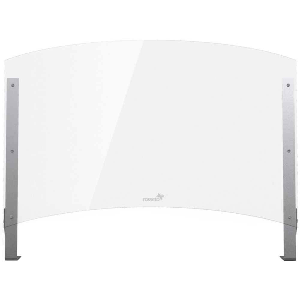 Rosseto Serving Solutions Connectable Buffet Sneeze Guard, 35-3/4inH x 48inW, 8-1/2in Pass-Through, Clear MPN:AG203