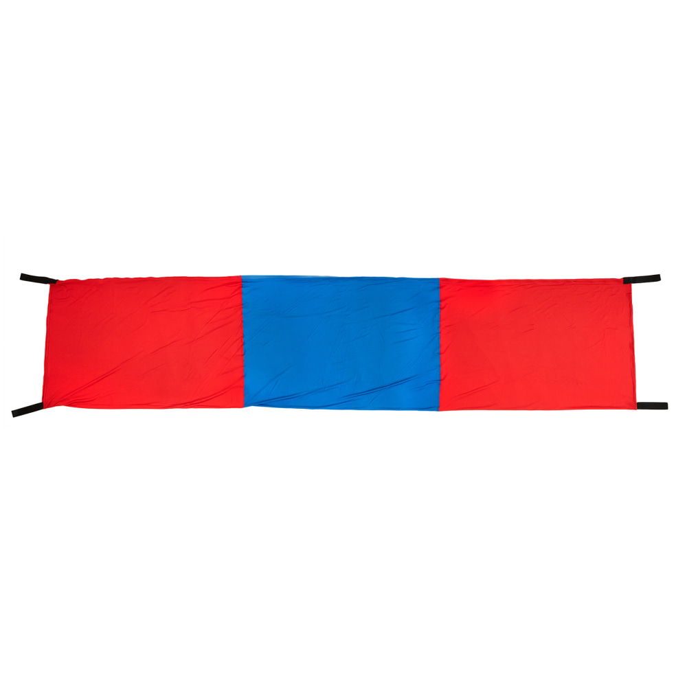 Bintiva Body Sensory Tunnel, 128inL x 28inW, Blue & Red MPN:BNVSENTUNNL