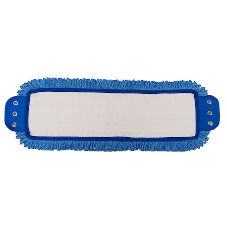 Mop Head With Tabs, Blue, Microfiber, PK3 MPN:AMM18TMB-3PK