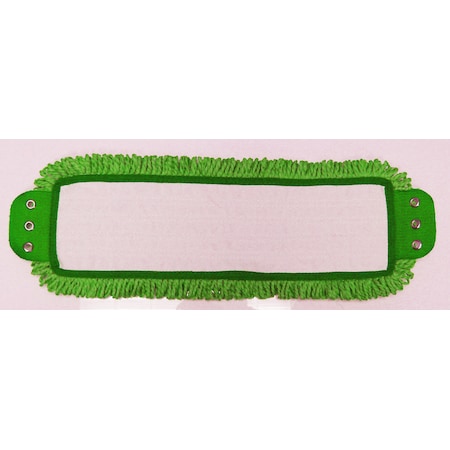 Mop Head With Tabs, Green, Microfiber, PK3 MPN:AMM18TMG-3PK