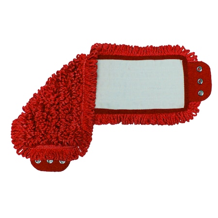 Red Microfiber Mop Head With Tabs, PK3 MPN:AMM18TMR-3PK