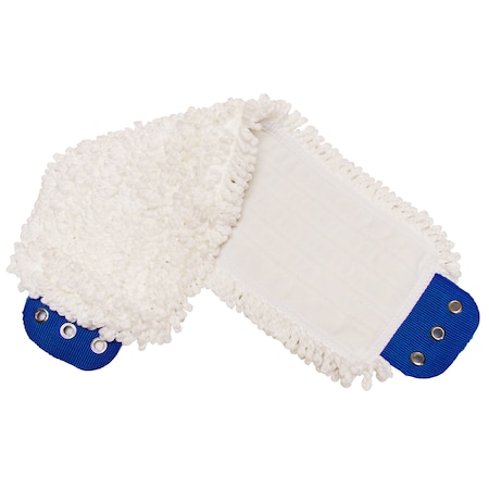 White Microfiber Mop Head With Tabs, PK3 MPN:AMM18TMW-3PK