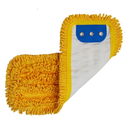 Yellow Microfiber Mop Head With Tab, PK3 MPN:AMM18TMY-3PK