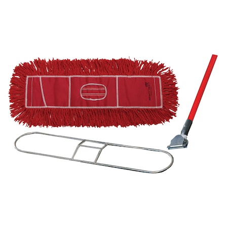 Dust Mop Kit Complete With Frame/Handle, Red MPN:WCB48CITRR