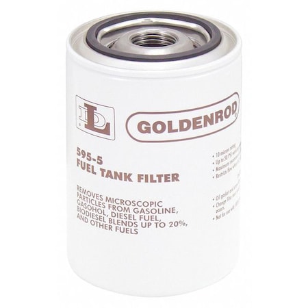 Fuel Filter, 25 gpm, 50 psi, 5-1/4 in L MPN:595-5