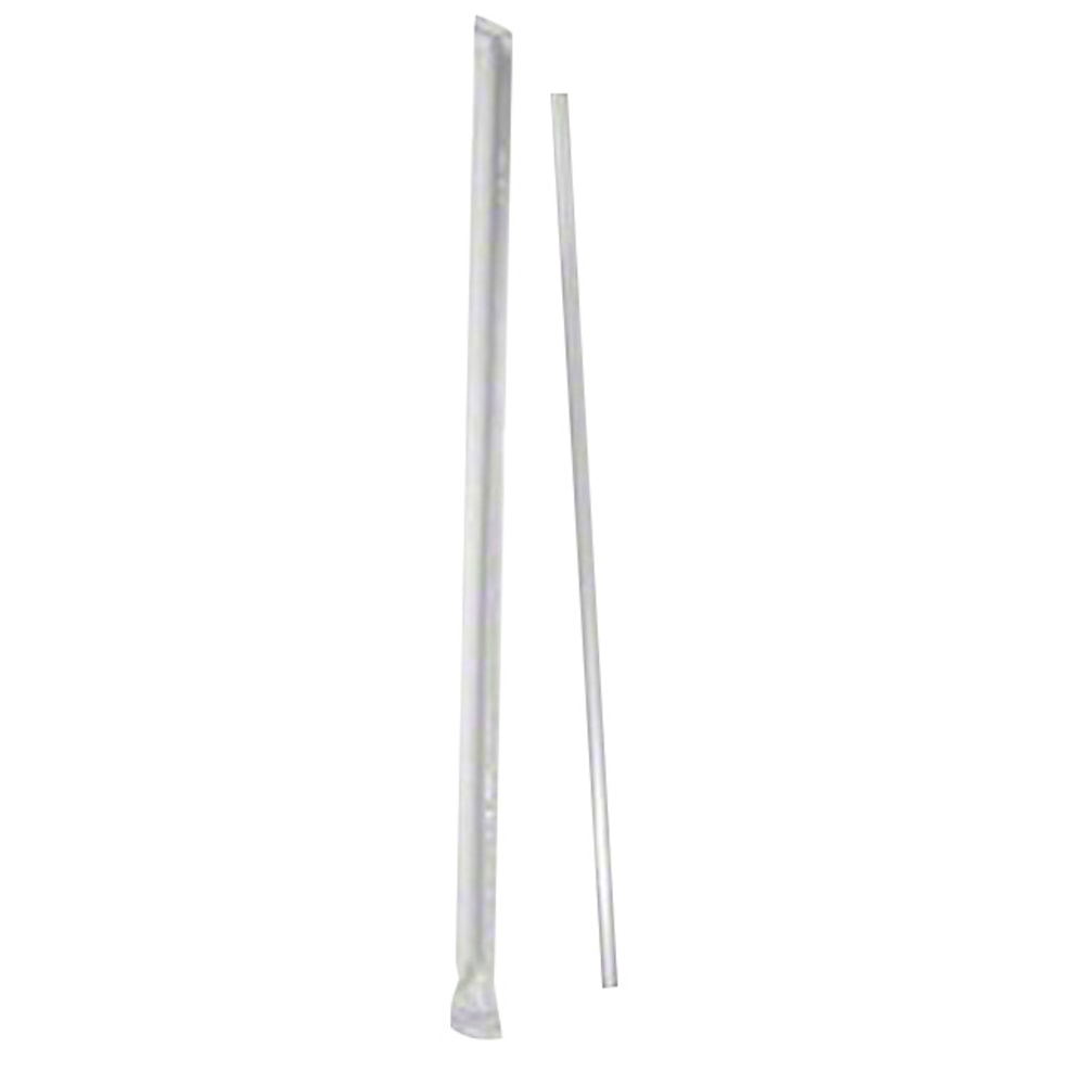 Goldmax Jumbo Individually Wrapped Flexible Straws, 7 3/4in, Clear, Case Of 5,000 (Min Order Qty 2) MPN:WJ775CLR