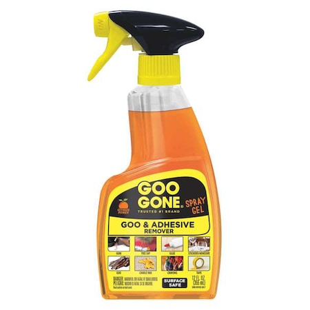 Adhesive Remover, Trigger Spray Bottle, 12 oz, Ready to Use Spray Gel, Citrus MPN:2096