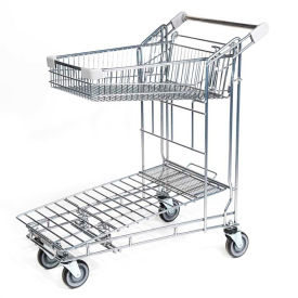 Good L Corporation® Cargo Shopping Cart 440 lb. Capacity Bright Zinc Finish Cargo