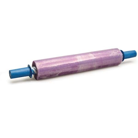 Hand Stretch Wrap 30 in W x 1000 ft L., Blown Style, 80 ga, Purple, PK4 MPN:15A834