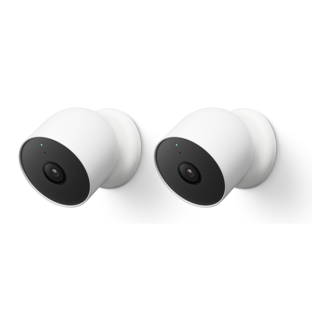 Google Nest Indoor/Outdoor Network Wireless Security Cameras, White, Pack Of 2 MPN:GA01894-US