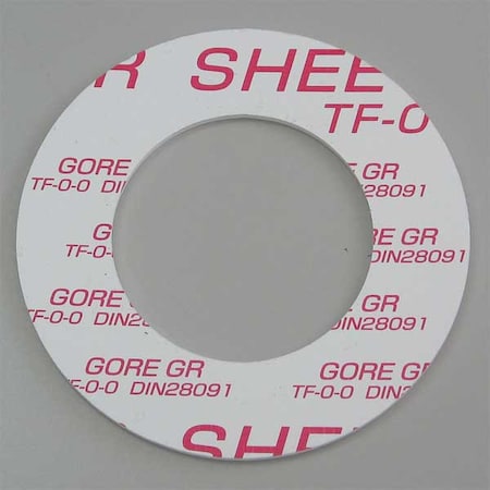 Ring Flange Gasket, White, 1 in Pipe Size MPN:GR-RG-0150-062-0100