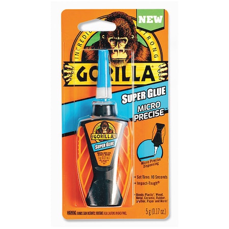 Instant Adhesive, Super Glue Micro Precise Series, Clear, 0.52 oz, Tube MPN:6770002