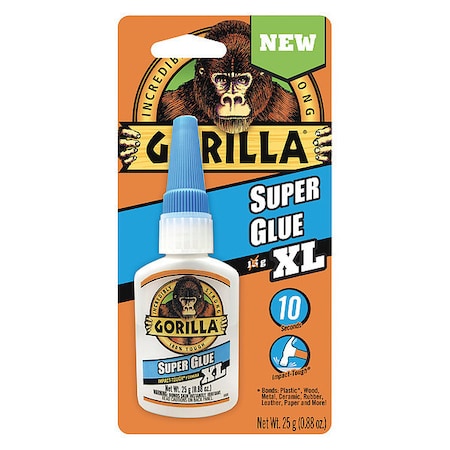 Instant Adhesive, Super Glue Series, Clear, 0.88 fl oz, Bottle MPN:7400202