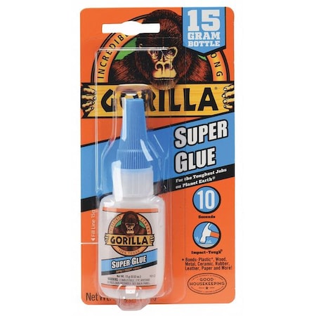 Instant Adhesive, Super Glue Impact Tough Series, Clear, 0.53 oz, Bottle MPN:7805002