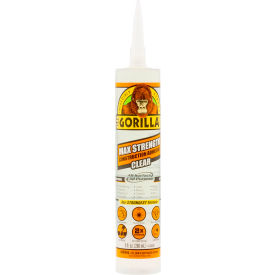 Gorilla® Max Strength Construction Adhesive Glue 9 oz. Capacity Clear 8212302 - Pkg Qty 12