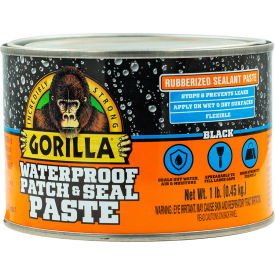 Gorilla® Patch & Seal Paste 1 lb. Capacity Black 109404 - Pkg Qty 6