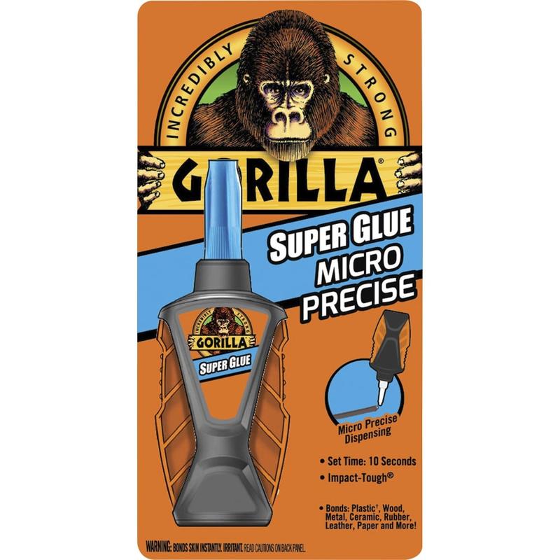 Gorilla Micro Precise Super Glue - 0.19 oz - Clear - 1 Each MPN:6770002