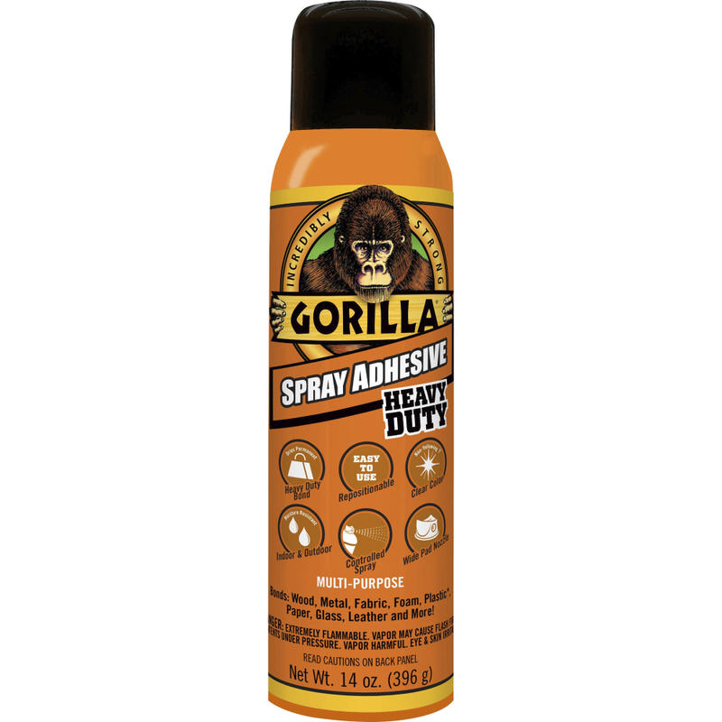 Gorilla Glue Gorilla Spray Adhesive, 14 Oz, Clear MPN:6301502