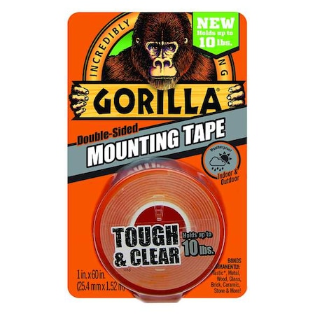 Double-Sided Foam Tape, 1 in W, 1 11/16 yd L, 1/32 in, Acrylic Foam, Double-Sided MPN:6065001