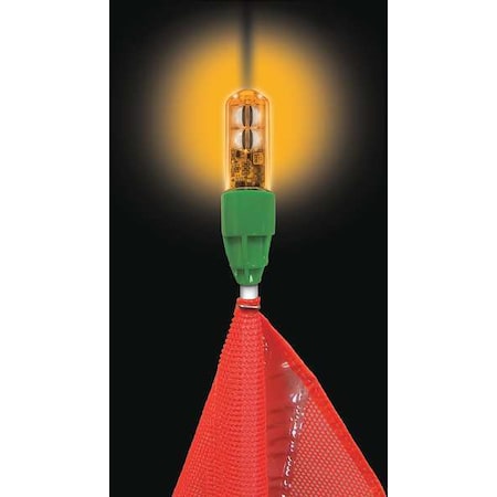 Flashing LED Light, Amber MPN:WLFS.4LED.AF