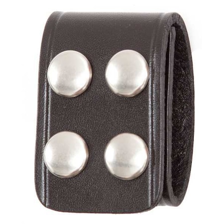 Belt Keeper, Leather, Black, 1-3/4 in, Snap MPN:B129