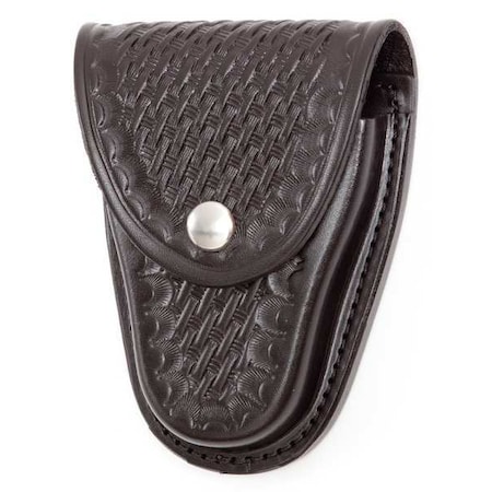 Handcuff Pouch, Leather, Black, Snap MPN:B70W