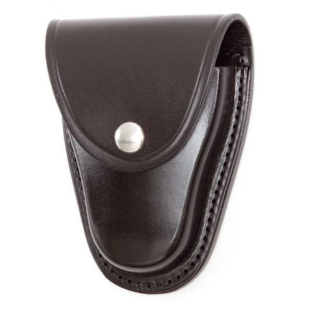 Handcuff Pouch, Leather, Black, Snap MPN:B71
