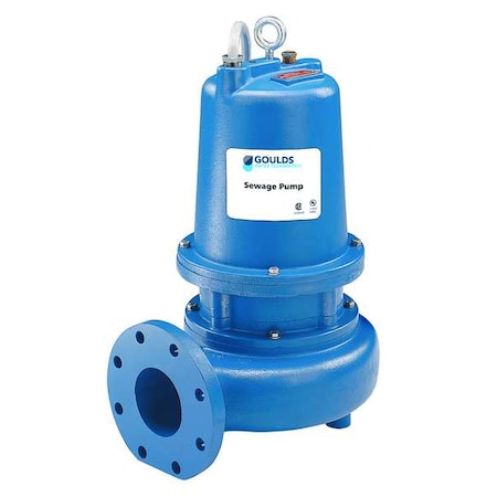 SewageEjectorPump, 20ft, 5hp, Single, 230VAC MPN:WS5012D3