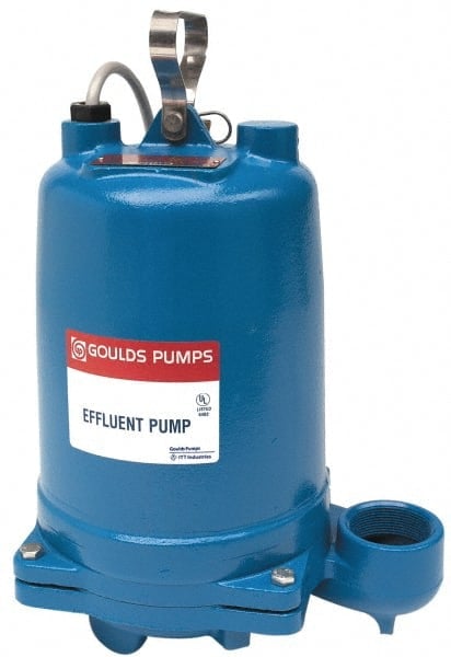 Effluent Pump: Capacitor Start, 1/3 hp, 9.8A, 115V MPN:WE0311M