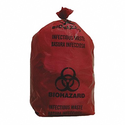 Biohazard Bags 3 gal Red PK200 MPN:3UAF3