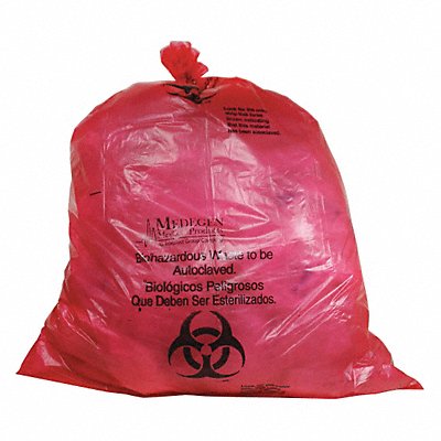 Autocl Biohazard Bags 55 gal Red PK100 MPN:ACLB142848