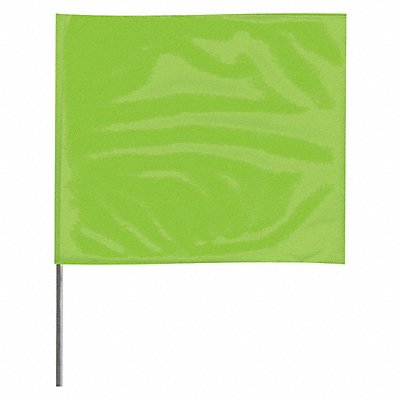 Marking Flag 18  Glo Lime PVC PK100 MPN:2318LG-200