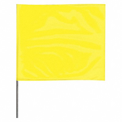Marking Flag 18  Glo Yellow PVC PK100 MPN:2318YG-200