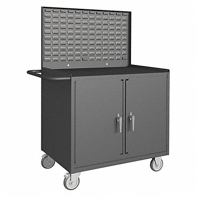 Mobile Bin Cart 1400 lb 42 In.L MPN:3112-32B-LU-5PO-95