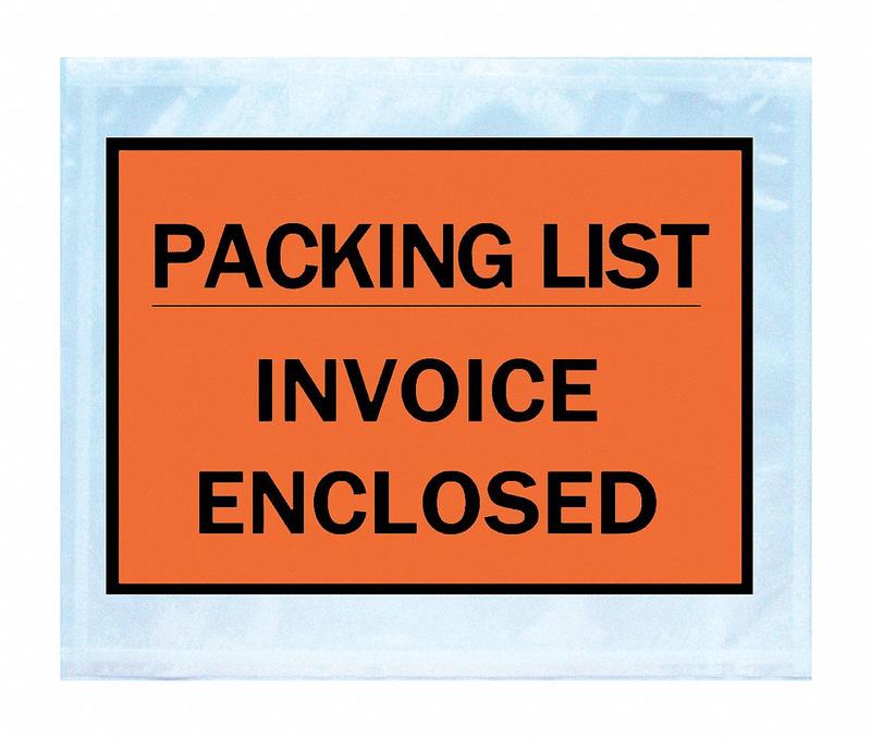 Packing List Envelope Transport PK250 MPN:29PH29