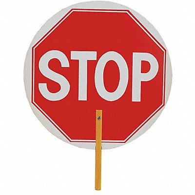 Paddle Sign Stop/Stop Plastic MPN:ST-ST
