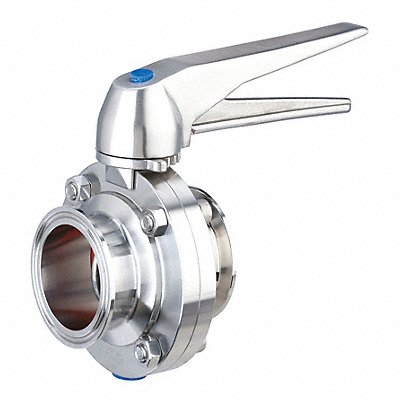 Butterfly Valve 1-1/2 Tube Size Clamp MPN:51C-61.5MS/STH