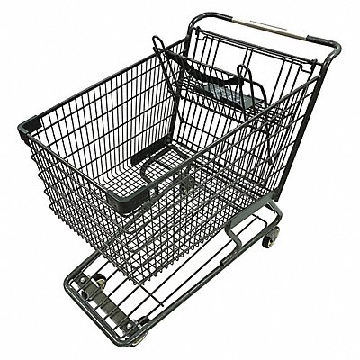 Wire Shopping Cart Dark Gray 500 lb Cap. MPN:WMP-180L-EC