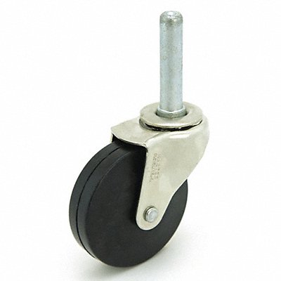 Swivel Stem Caster Rubber 2-1/2 in 75 lb MPN:41204