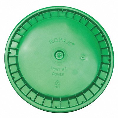 K4870 Plastic Pail Lid Green HDPE MPN:ROP2100CVR-SN-GR
