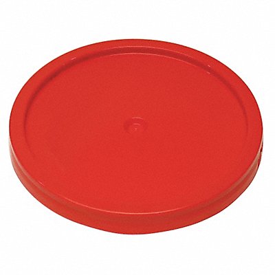 Plastic Pail Lid Red HDPE MPN:ROP2100CVR-TT-R
