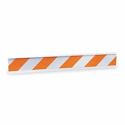 Barricade Beam Orange/White 72 In L MPN:8PB0612W